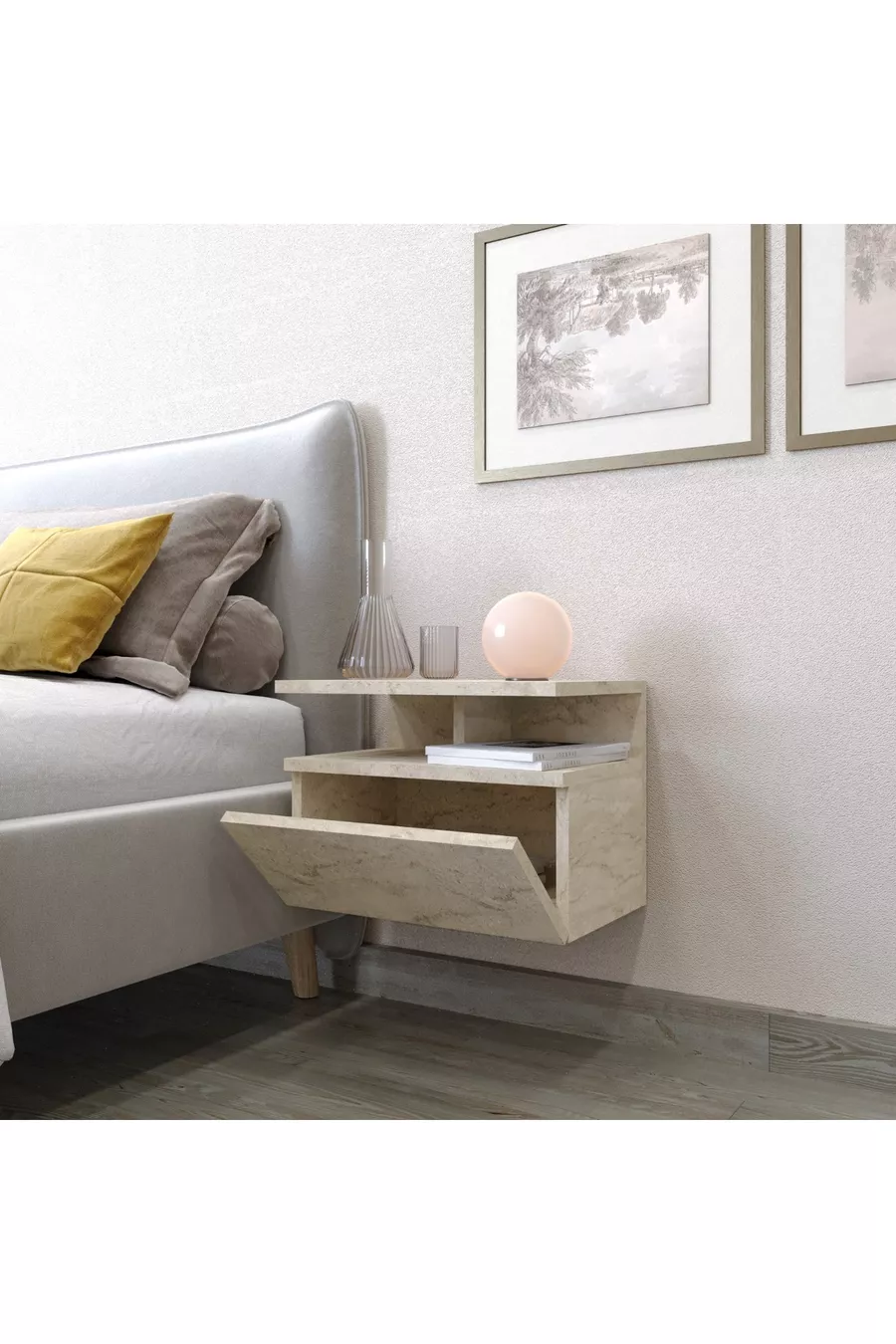 Commode Venus, murale, cm, travertin