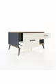 Commode Kronos 2 tiroirs Anthracite-Sapin/Pierre de lune