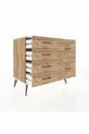 Commode Hyperion 6 tiroirs Pin-Antique/Pin