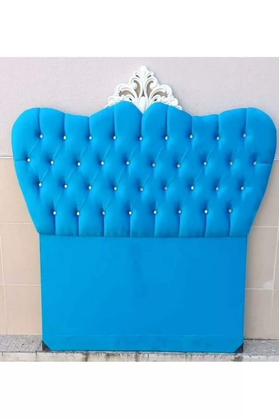 Titre DK Double Avangarde Turquoise Tissu Baby Face Capitonné Épais