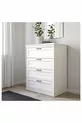 Commode à 4 tiroirs, blanche,  cm