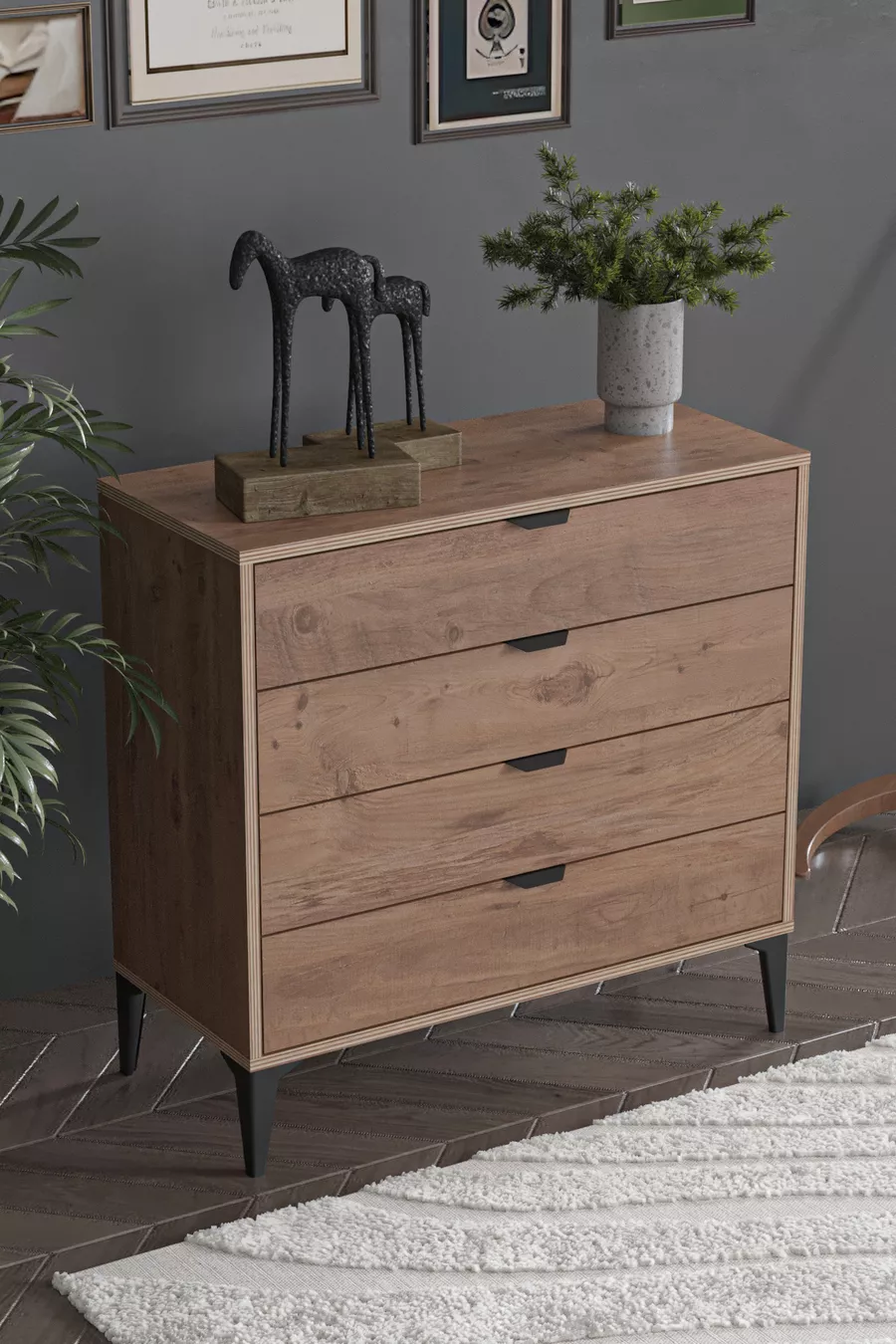 Commode Arden à 4 tiroirs