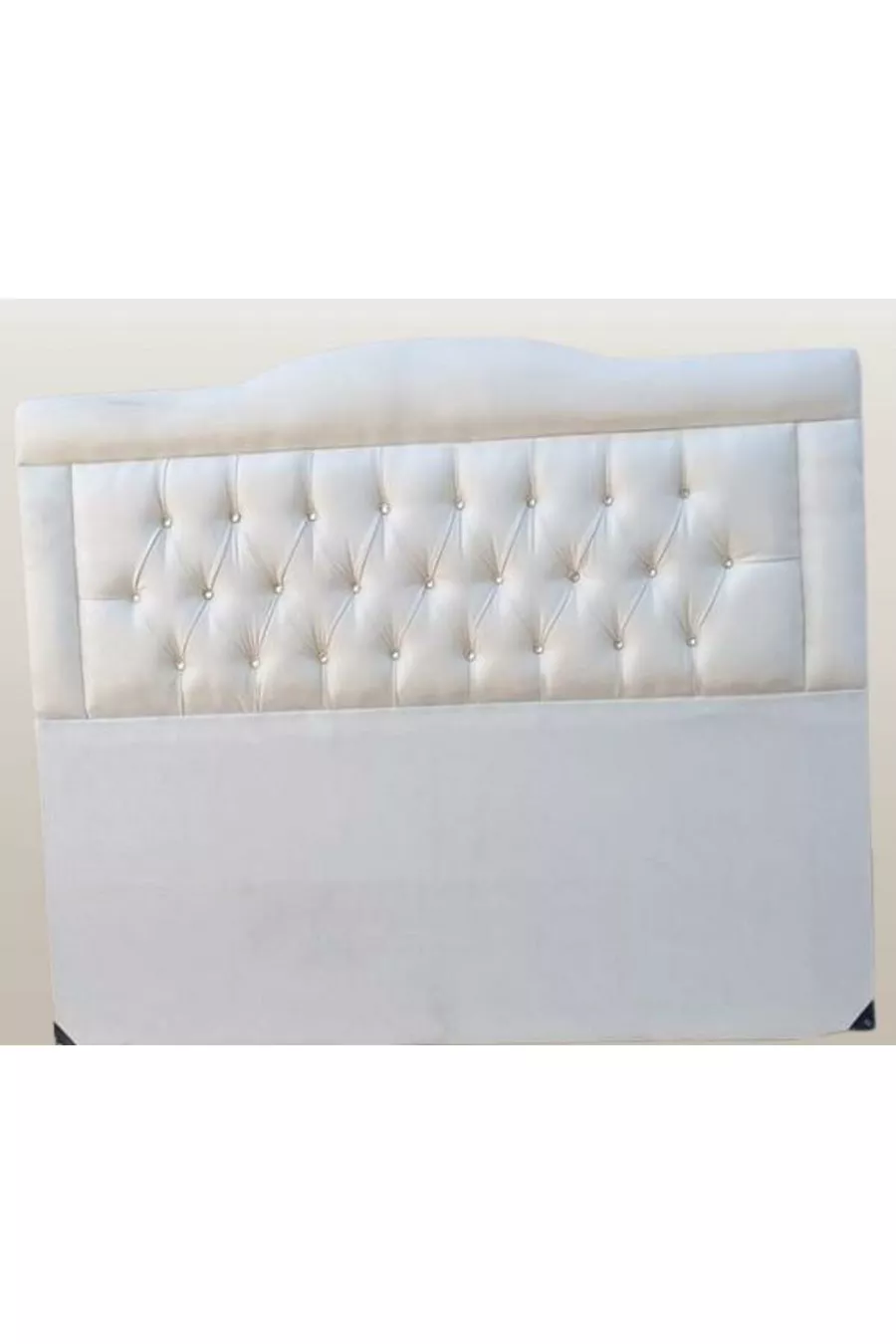 Titre DK Double Taille 'Plume de poulain' Crème Tissu Rembourré Fait Main