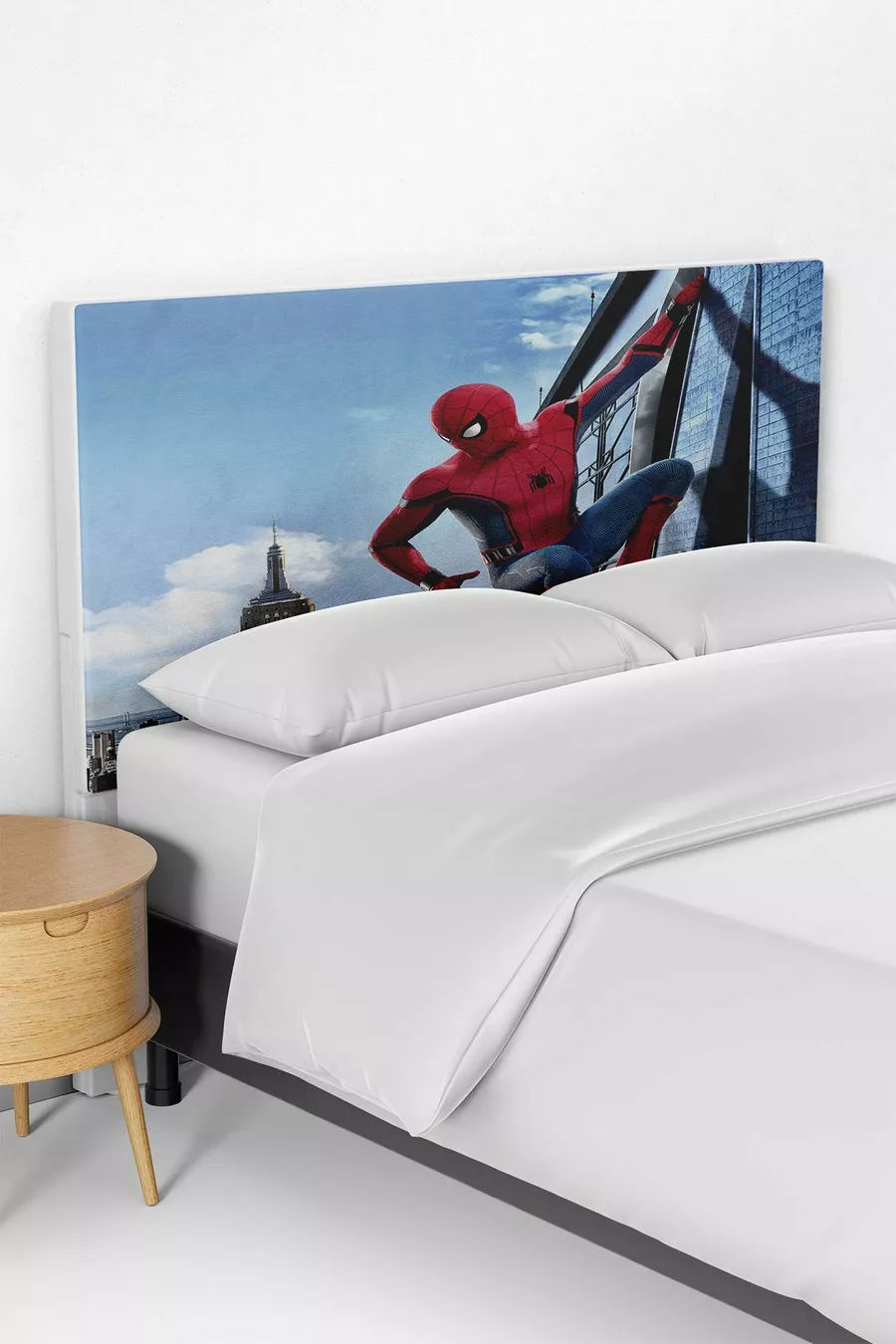 Housse de tête de lit pour enfant avec motif Spider-Man bleu