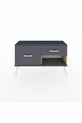 Commode Arges 2 tiroirs Pin-Anthracite