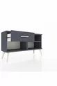 Commode Arges à une étagère et un tiroir, anthracite-anthracite
