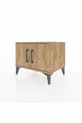 Commode Hyperion avec une étagère et 2 portes, Pin-Pin