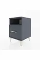 Commode Hyperion à une étagère et un tiroir Anthracite-Anthracite