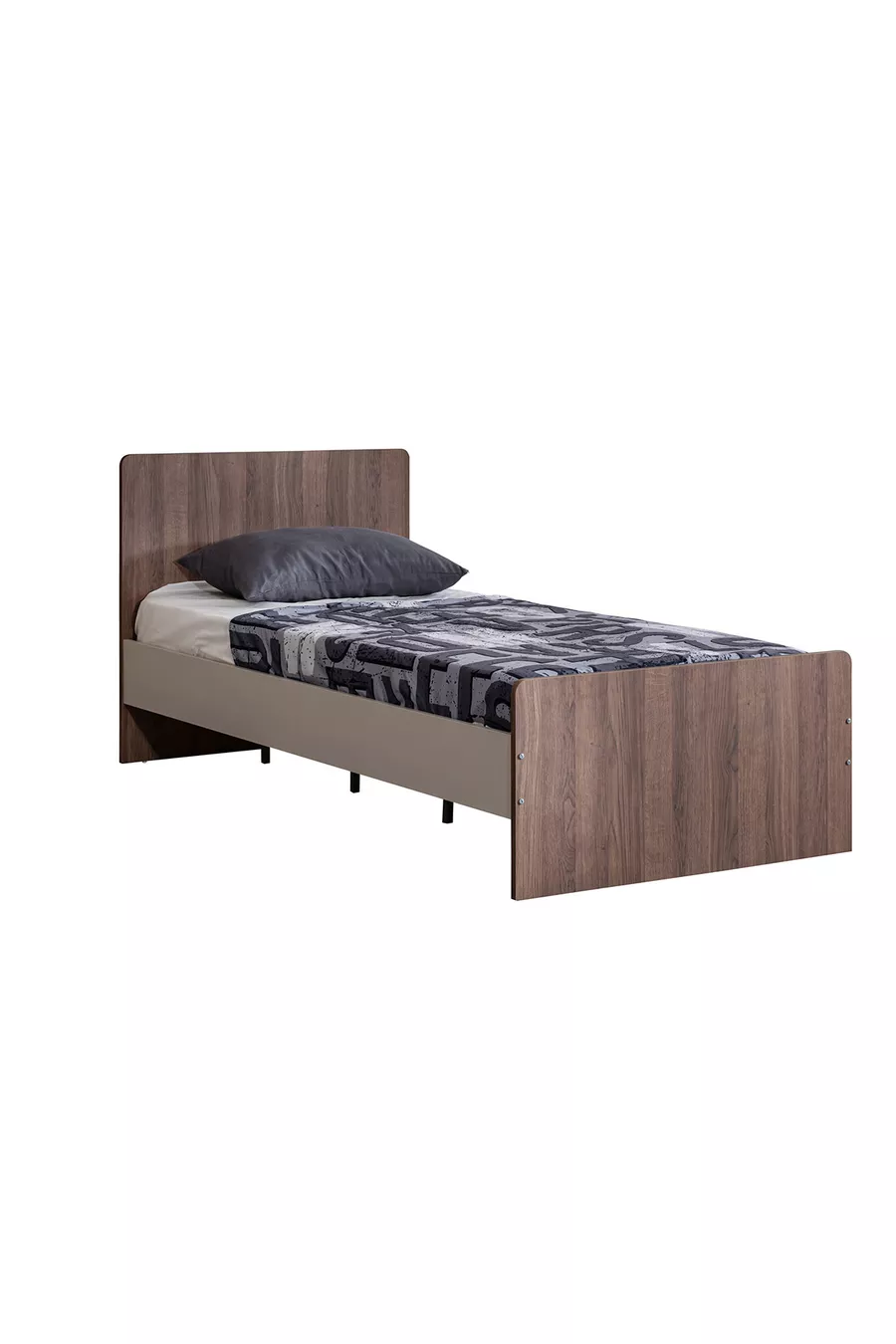 Lit superposé Ranza Milano avec bureau double moderne + 2 matelas Comfort