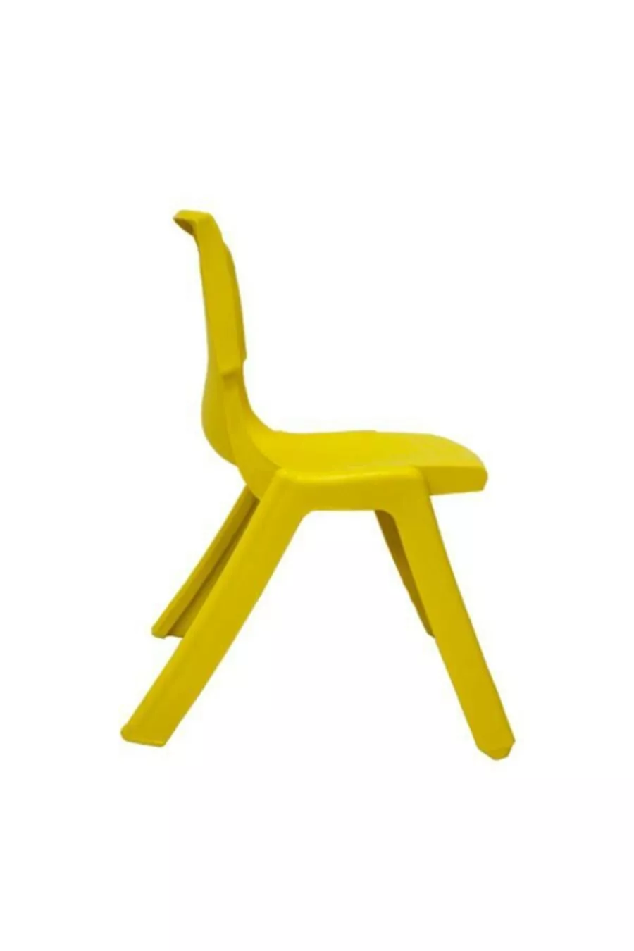 Chaise d'enfant incassable jaune - Chaise pour crèche et maternelle, lot de 2