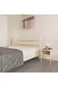 Lit en bois de pin naturel Natura Model avec deux tables de chevet