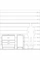 Commode Kronos 3 tiroirs Anthracite-Pin