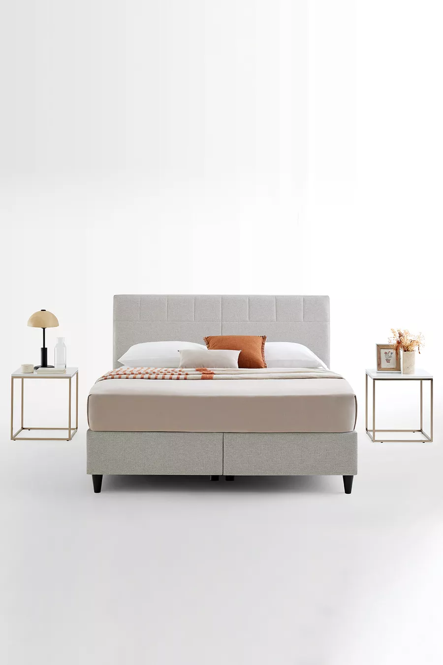 Lit à ressort Lento & Supreme Sleep, ensemble de 2 pièces avec tête de lit