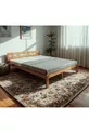 Lit tendance en bois massif naturel + 2 étagères simples pour le côté du lit offertes en cadeau