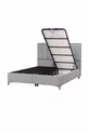 Lit coffre Gold Therapy gris (TÊTE DE LIT ET MATELAS NON INCLUS)
