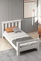 Lit simple Still en MDF blanc