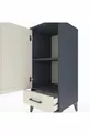 Table de chevet Hyperion avec 2 étagères, 1 tiroir et 1 porte, anthracite-gris pierre