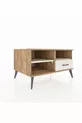 Commode Kronos 2 étagères 1 tiroir Pin-Pierre de lave