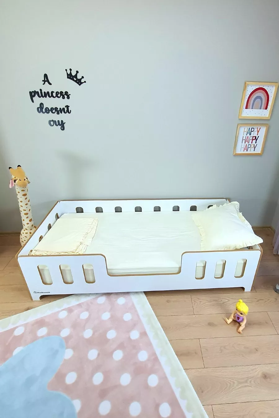 Lit pour bébé en MDF Montessori Markaawm