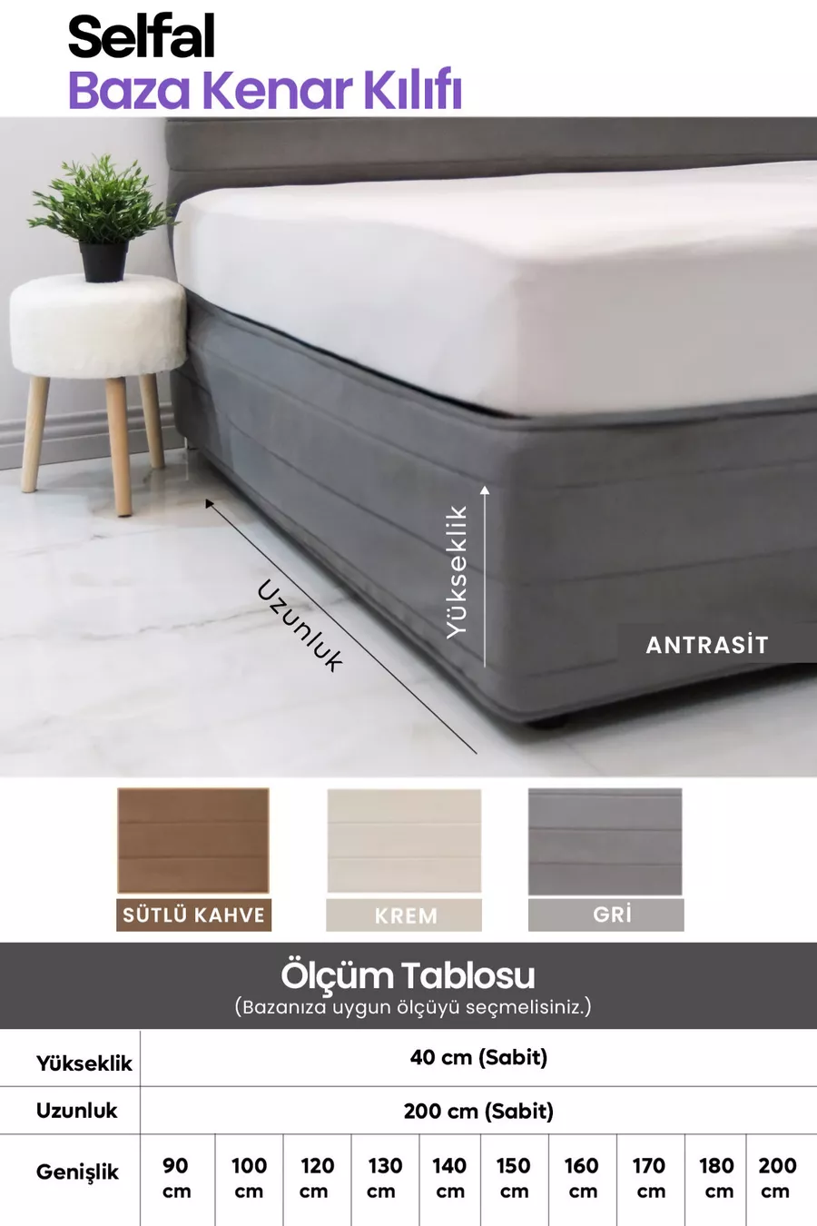 Housse de côté de lit - Tissu matelassé en poil de poulain