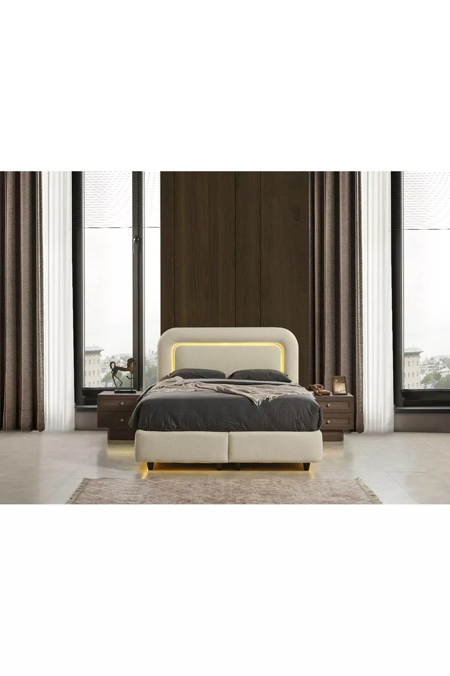 ENSEMBLE DE CHAMBRE À COUCHER MDF REBEKA