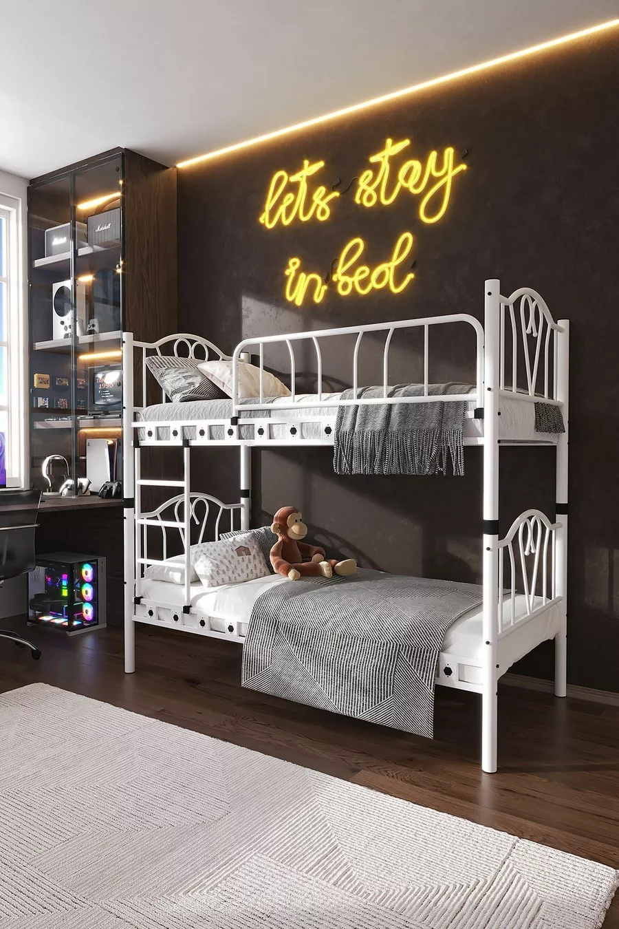Chambre d'enfant Orkide Lit superposé et lit métallique