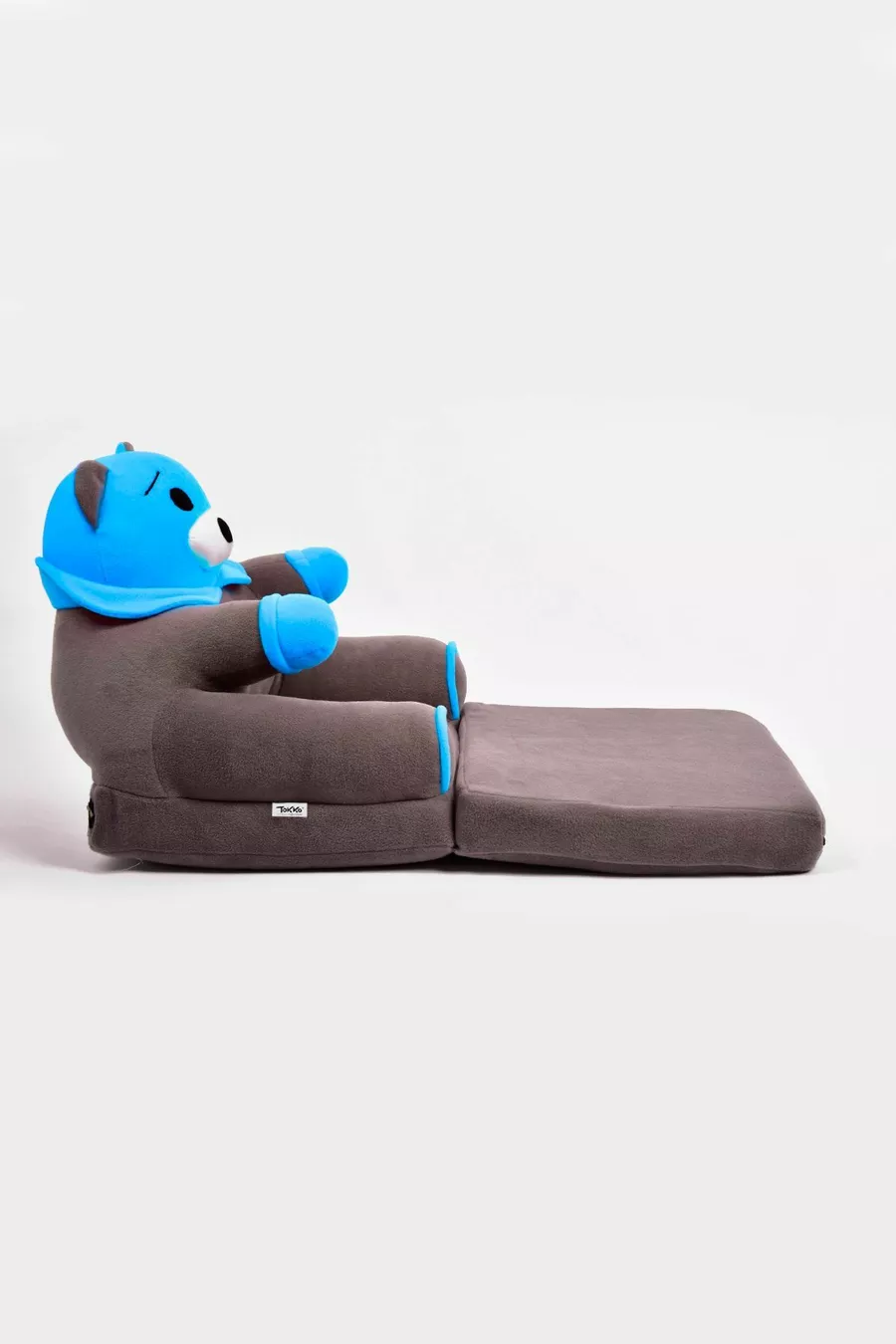 Siège d'enfant pliable en éponge antibactérienne portable - Panda, siège ours gris bleu