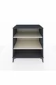 Commode Kronos 2 étagères Anthracite-Pierre d'argile