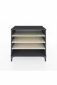 Commode Hyperion 3 étagères Anthracite-Pierre de lune