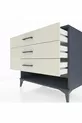 Commode Kronos 3 tiroirs Anthracite-Pierre de lune