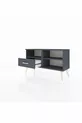Commode Arges 2 étagères 1 tiroir Anthracite-Anthracite