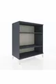 Commode Hyperion 2 étagères Anthracite-Anthracite