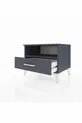 Commode Hyperion à une étagère et un tiroir Anthracite-Anthracite