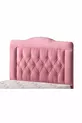 Tête de lit double Vogue Luxe en tissu rose cm