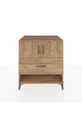 Commode Kronos 2 étagères, 1 tiroir, 2 portes, Pin-Pin