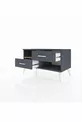 Commode Hyperion à une étagère et 2 tiroirs Anthracite-Sapin/Anthracite