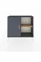Commode Arges avec 2 étagères et 1 porte Anthracite-Anthracite/Sapin