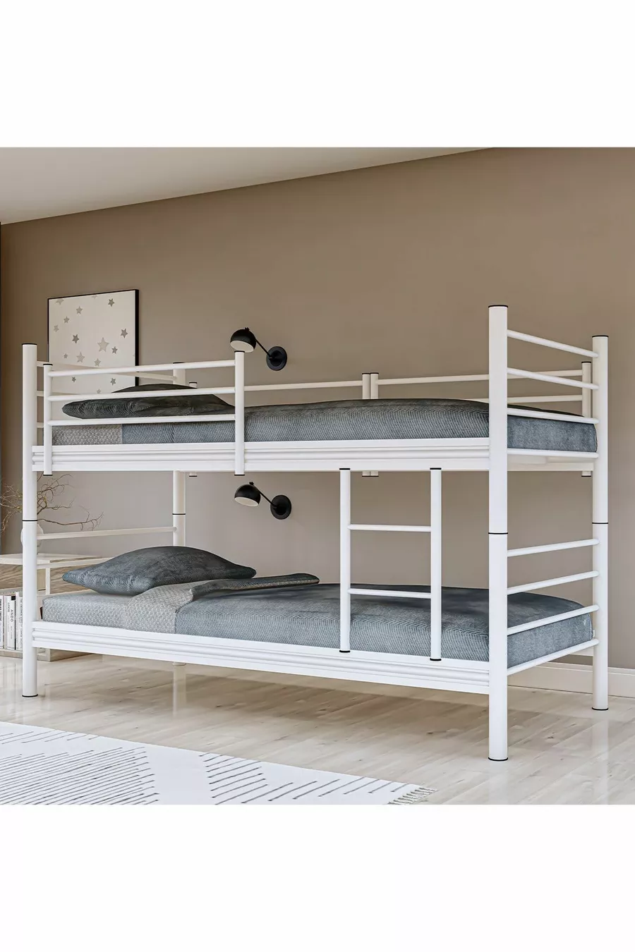 Lit superposé double modulable GM blanc