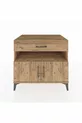 Commode Kronos 2 étagères, 1 tiroir, 2 portes, Pin-Pin