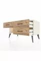 Commode Hyperion 3 tiroirs Pierre de lune/Pin