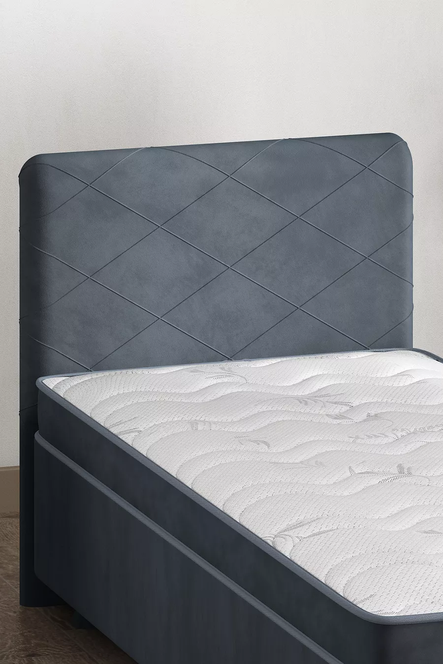 Housse de tête de lit, Housse de tête de lit Mimosa Anthracite