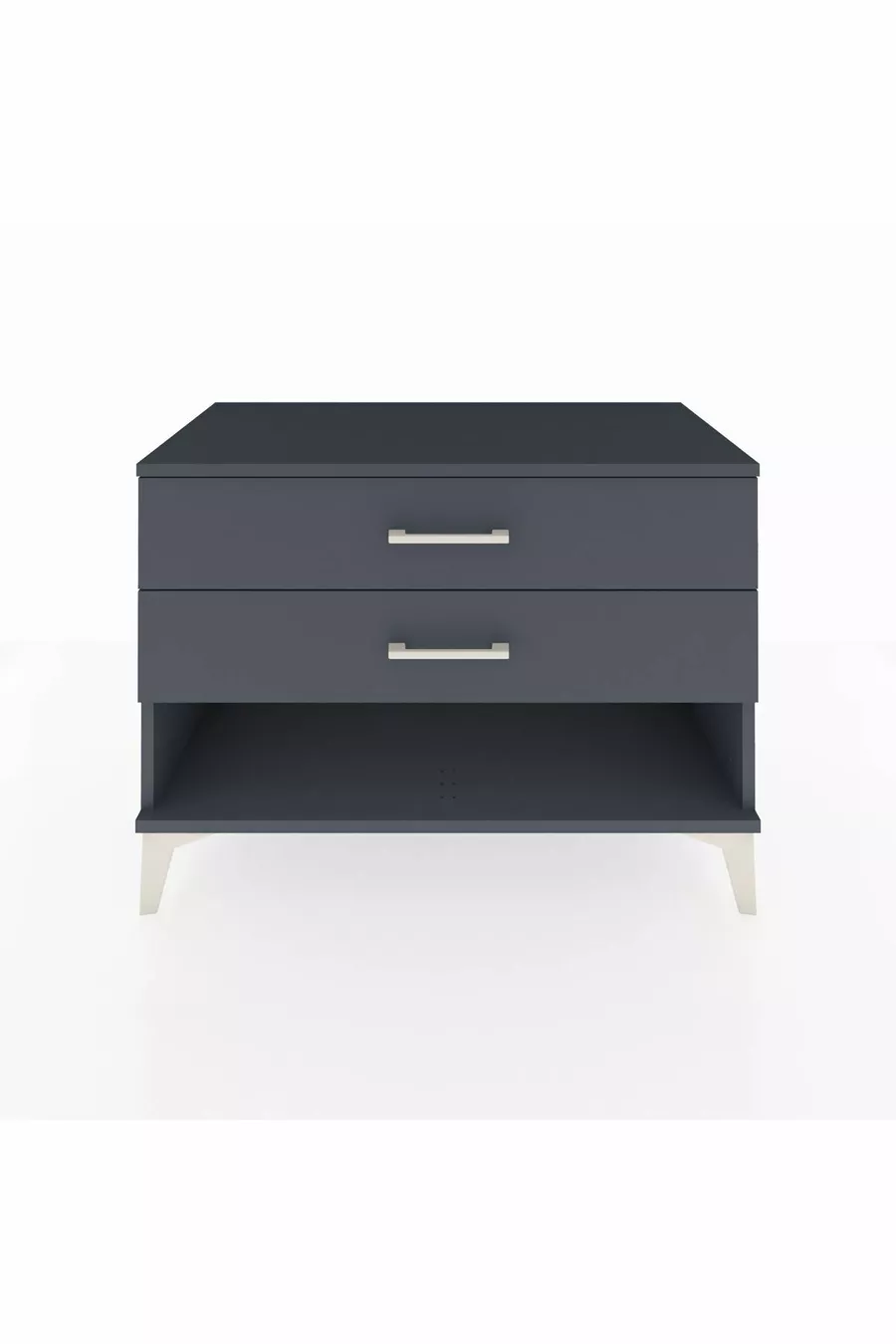 Commode Hyperion 2 tiroirs Anthracite-Anthracite