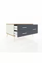 Commode Kronos 3 étagères Pierre de lune-Pin/Anthracite