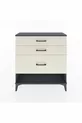 Commode Arges 3 tiroirs Anthracite-Pierres de lune