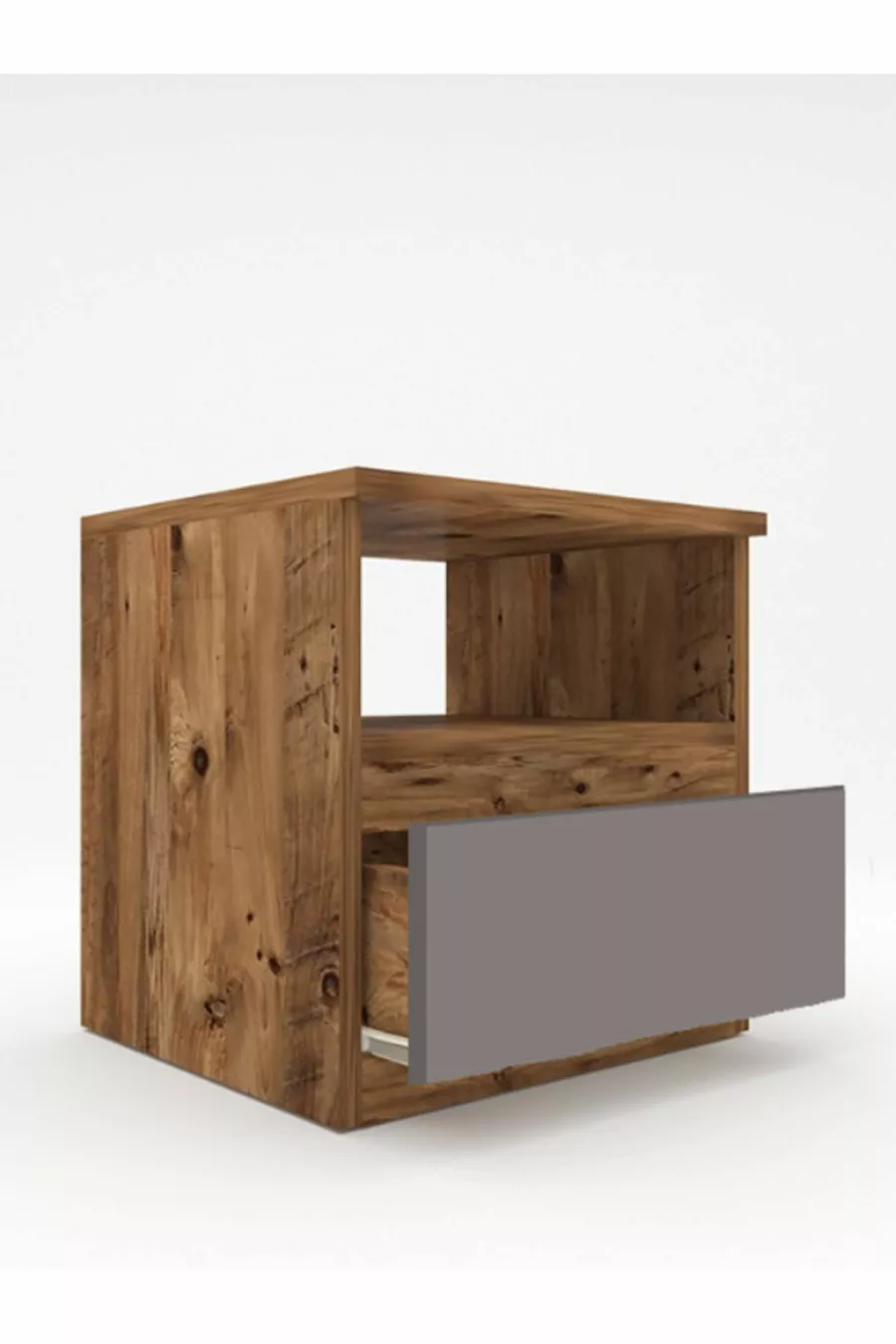 UMUT COMMODE ANTHRACITE GRIS - PIN DE L'ATLANTIQUE 1 TIROIR CM