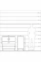 Commode Kronos 3 étagères 1 tiroir 2 portes Pin-Gris
