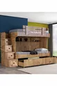 Lit superposé, lit superposé naturel avec 3 matelas confort
