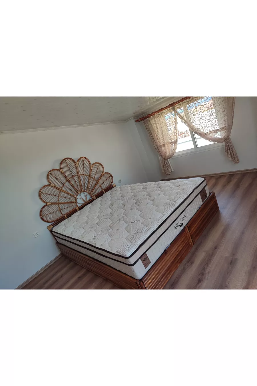Tête de lit double en bambou