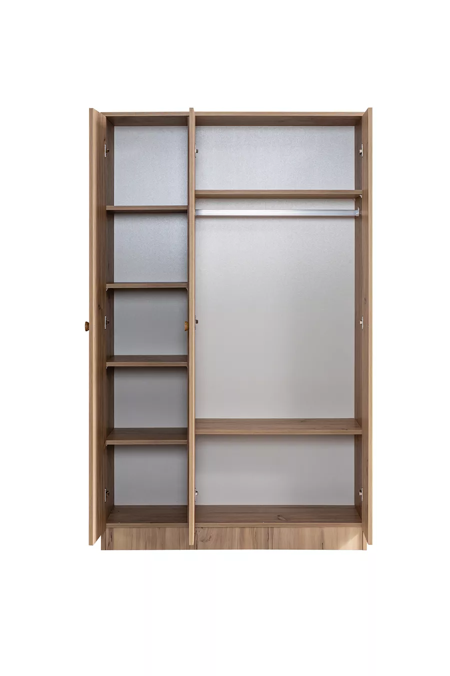 Lit superposé Ranza, Riva avec échelle 2 en 1 + Armoire 3 portes + 2 matelas Comfort