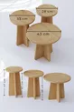Table gigogne 3 pièces Mantar style scandinave - Chêne saphir